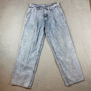 Levi’s Silvertab Jeans Mens 30 waist Blue Acid Washed Striped USA 1980's Vintage